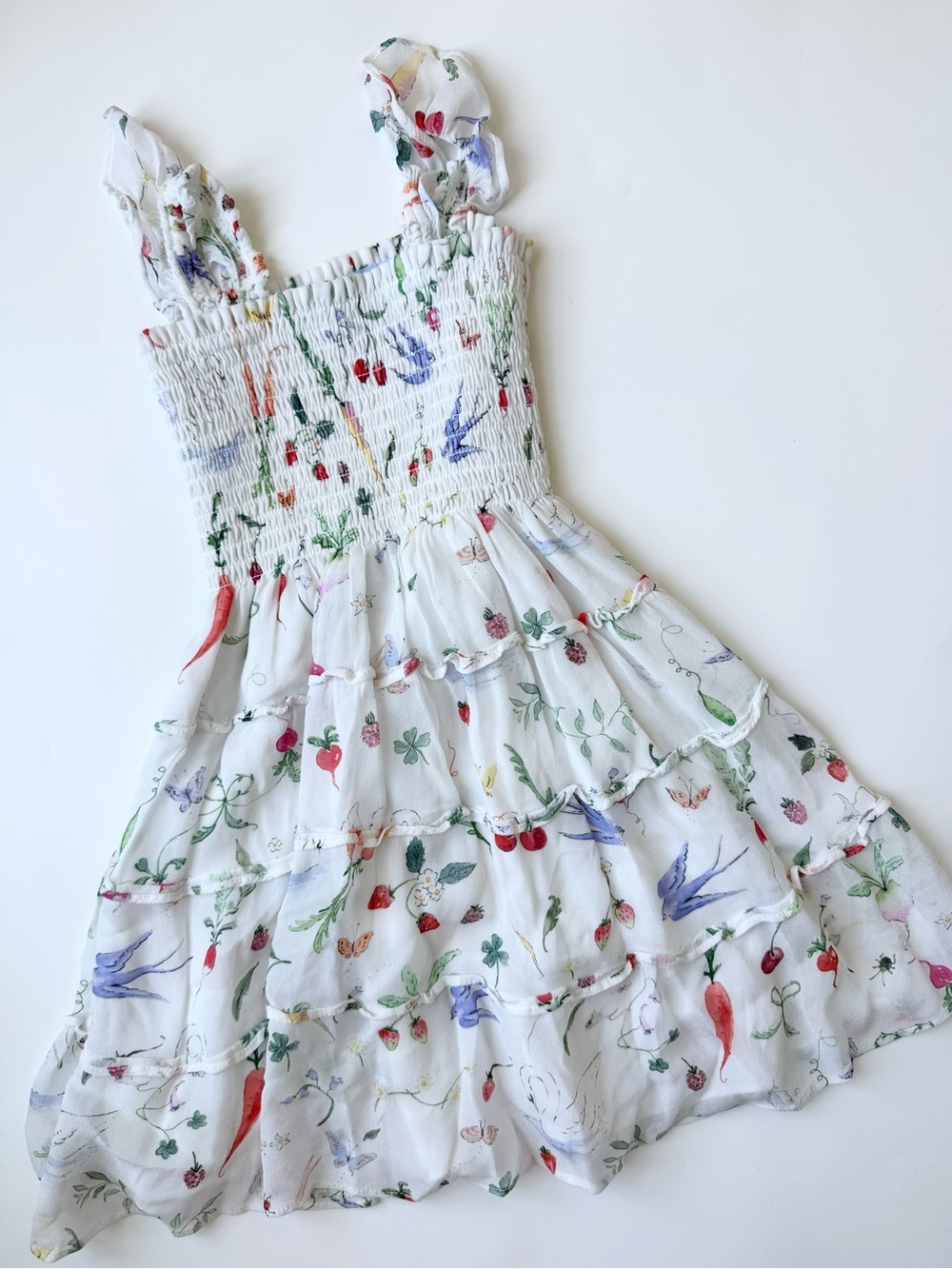 Hill House size 5/6 Tiny Nap dress Veggie Garden Susannah Garrod collab